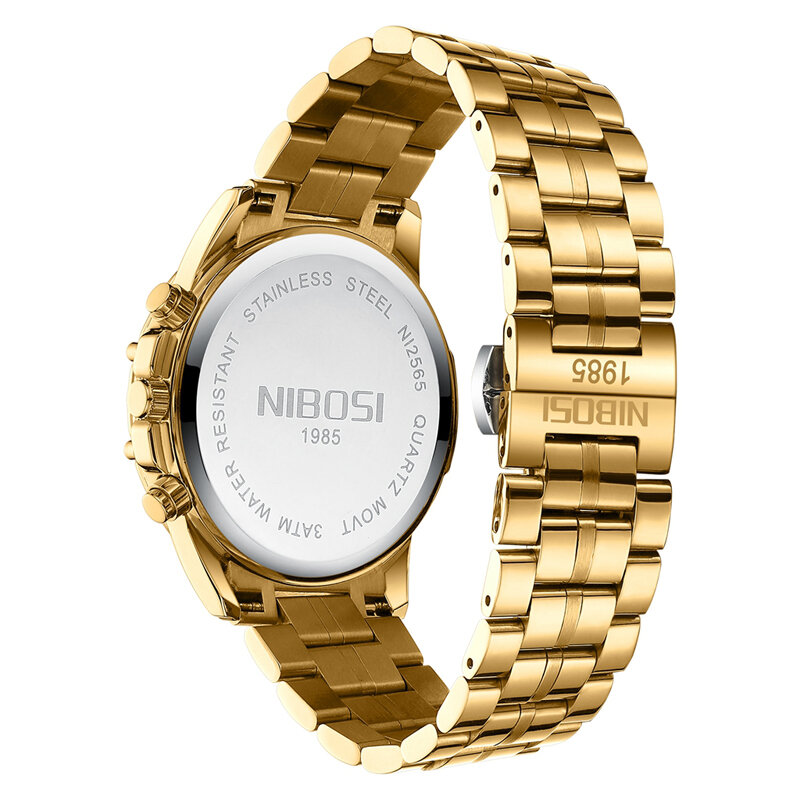 NIBOSI Mens Relógios Top Marca De Luxo Esporte Cronógrafo Quartz Relógio para Homens À Prova D' Água Luminosa Data Relógio Relogio masculino