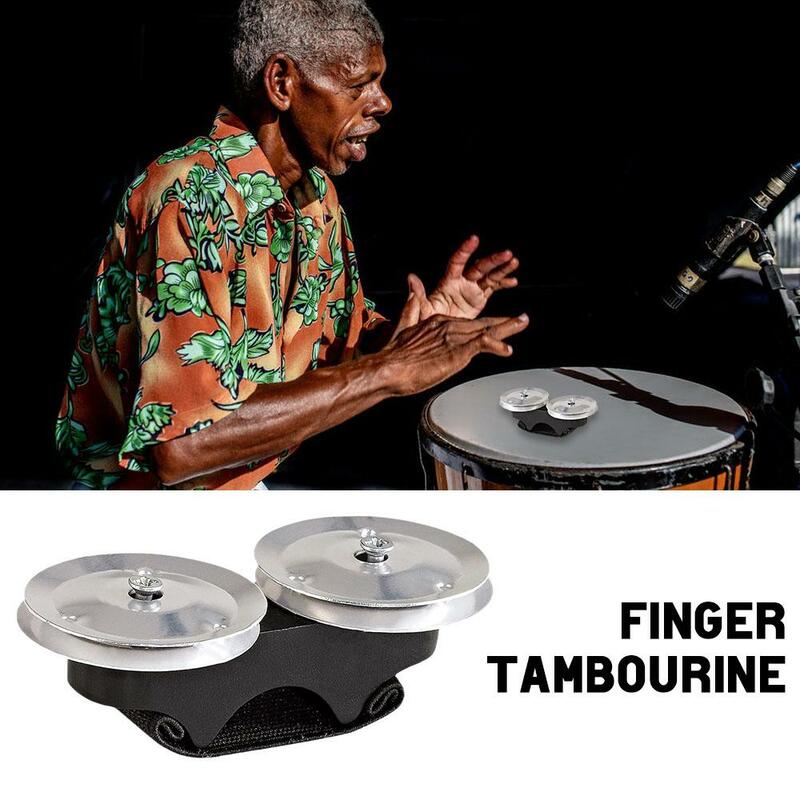 1,1 Finger Tambourine Musical Instrument Hand Tamburin Metall Glocke Jingles Rassel Ball Percussion Für KTV Party Spiel Spielzeug