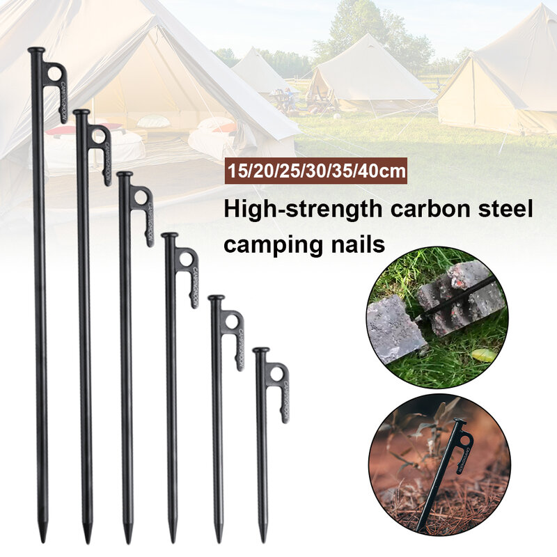 Tent nails Outdoor High Strength tent nail canopy Tent peg Camping Tent nail stakes for Canopy Tarp Outdoor Camping Accessories