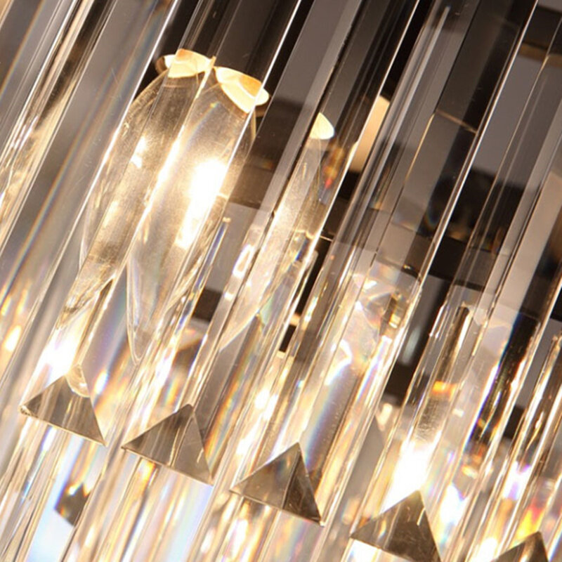현대 LED 크리스탈 샹들리에 Luminaria 호텔 로비 블랙 라운드 스퀘어 럭셔리 샹들리에 펜던트 라이트 램프