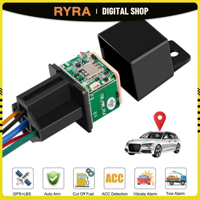 RYRA 글로벌 4G 멀티 모드 GPS 트래커, 자동차 릴레이 컷 연료, ACC SMS 통화 알람, 오토바이 견인, 보안 보호 추적