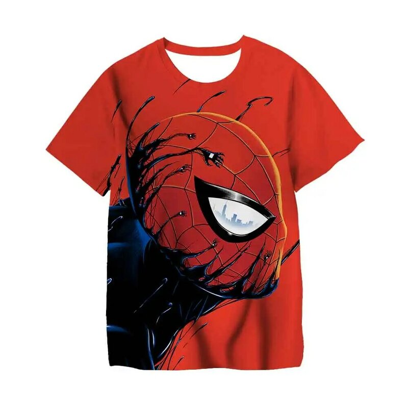 เด็กมหัศจรรย์เสื้อยืดแฟชั่น Superhero Spider-Man T เสื้อเด็กเสื้อผ้าเด็กการ์ตูนเสื้อผ้าเด็กทารกเด็กหญ...