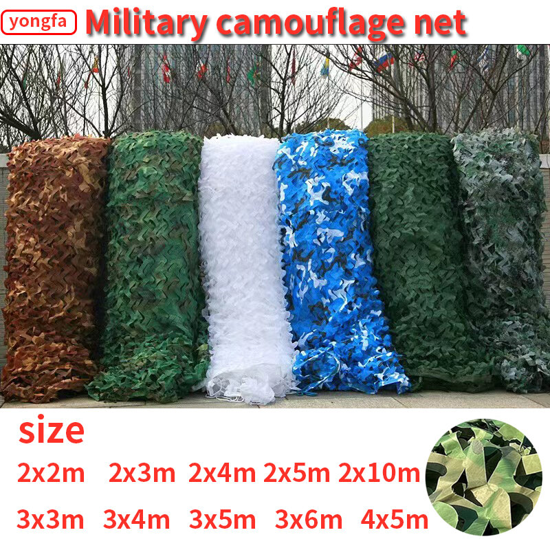 Rete mimetica caccia rete mimetica tenda per auto gazebo ombra rete mimetica militare giungla Camouflage bianco verde digitale