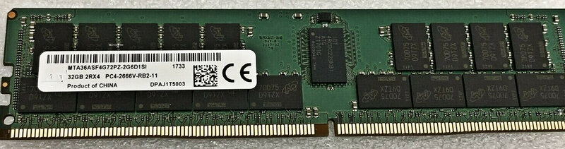 RAM 32G 2RX4 PC4-2666V memoria de servidor 32GB DDR4 2666 REG ECC RDIMM