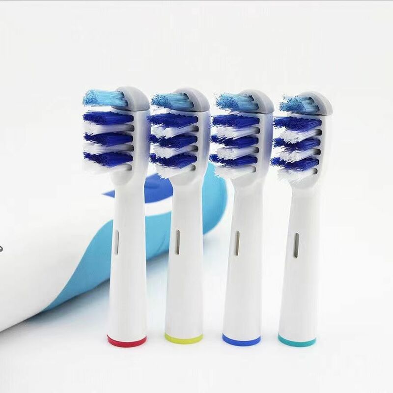 4 PCS Electric Toothbrush Replacement Heads For Oral B Fit Advance Power/Pro Health/Triumph/3D Excel/Vitality Precision Clean