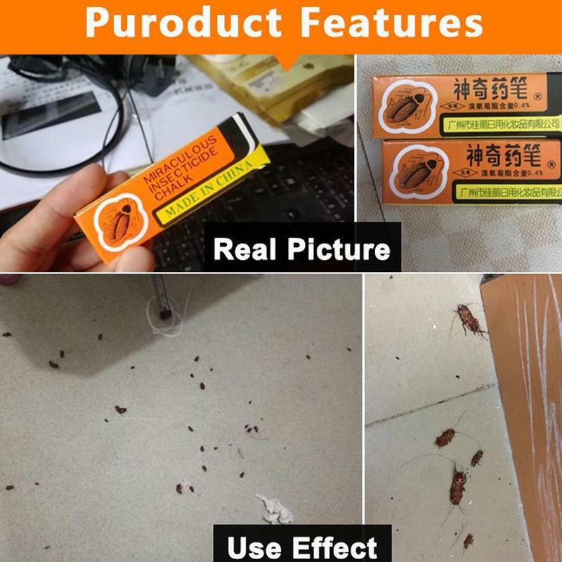 5 sztuk Pest Control Pen kreda karaluch medycyna insektycyd środek przeciw karaluchom Powder Killing karaluchy mrówki pchły wszy