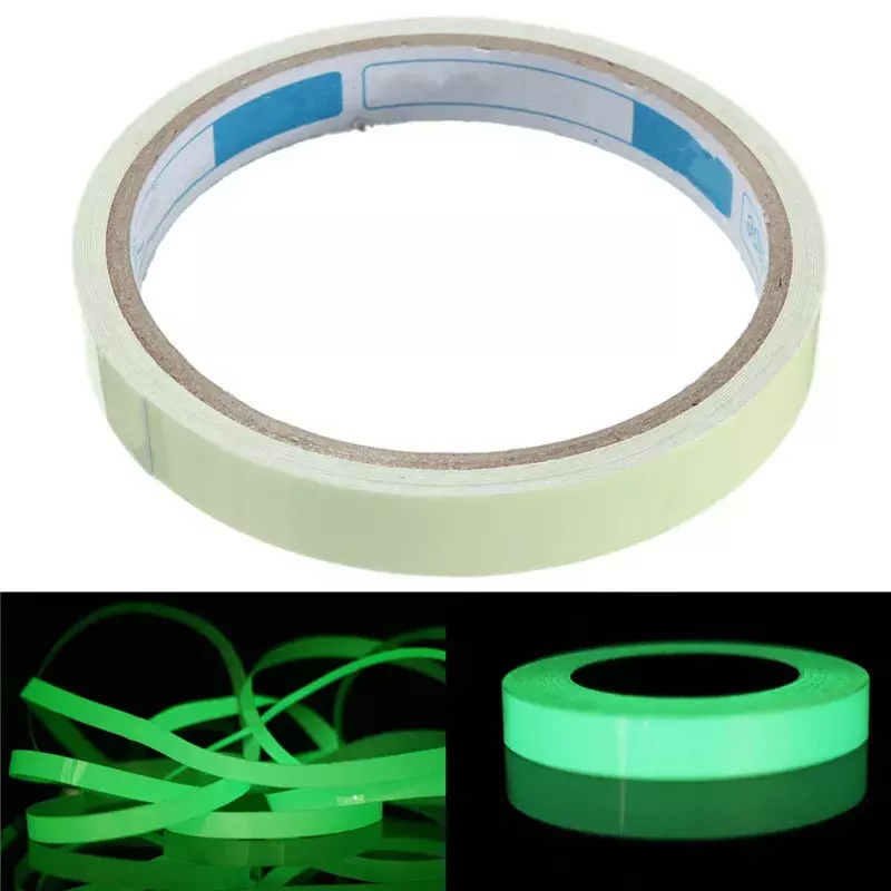 10M 10/12/15/20/25mm Luminous Tape Self-adhesive Warning Tape Night Vision Glow In Dark Safety Security Home Decoration Tapes