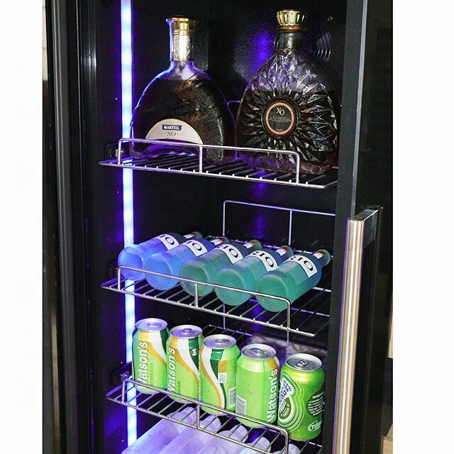 Large capacity display wine cooler beverage refrigerator strong cabinet for commercial