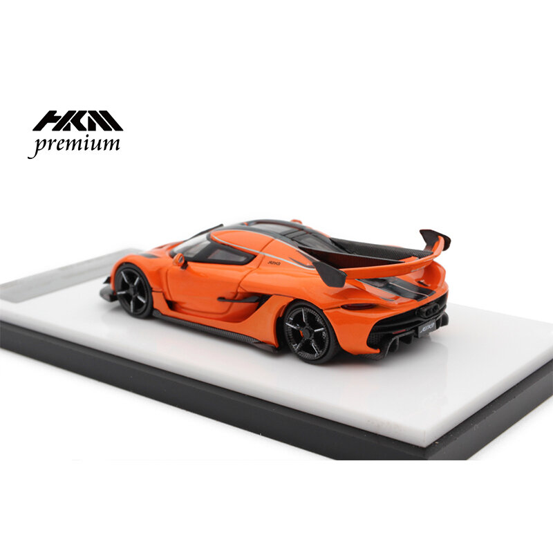 Hkm 1:64 koenigseg jesko laranja liga diorama carro modelo coleção em miniatura carros brinquedos em estoque