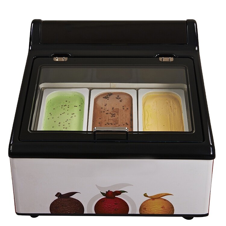 small italian outdoor fashion cabinet ice cream display freezer commercial ice cream soft display refrigerator