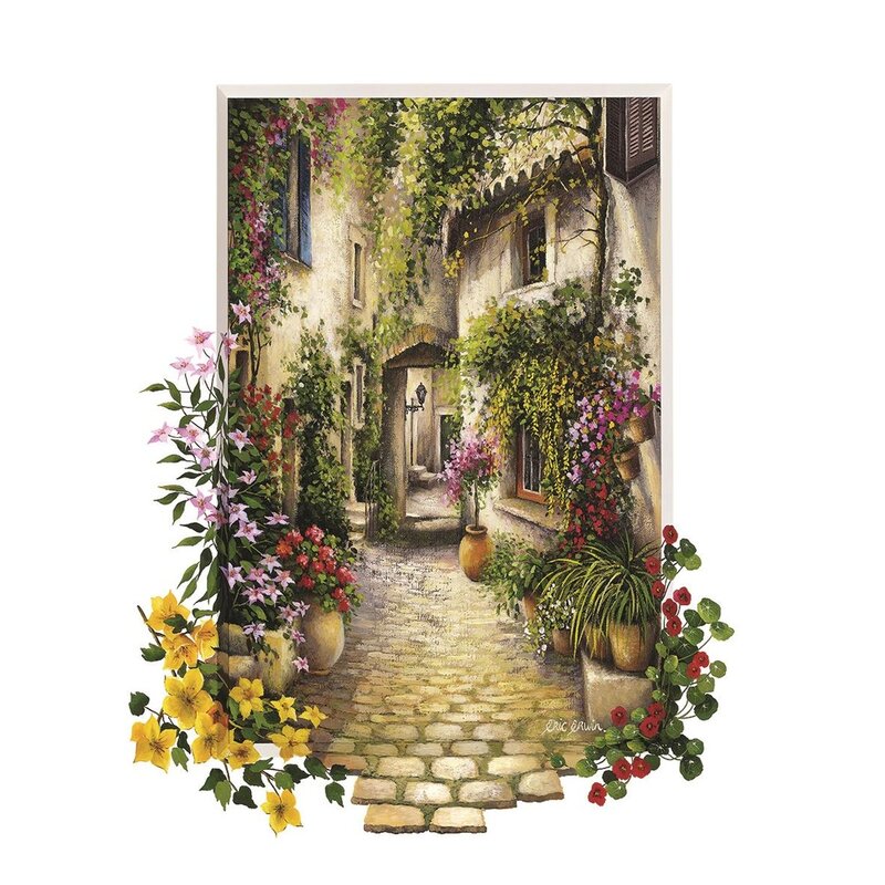 Flowery Alley-500 피스 퍼즐 성인용, 취미 종이 직소 퍼즐
