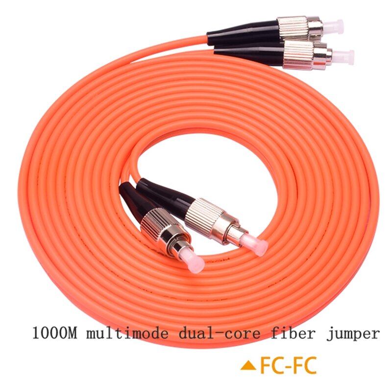 Dual LC to LC FC ST SC Fiber Patch Cord Jumper Cable MM Duplex Multi Mode Optic 5M