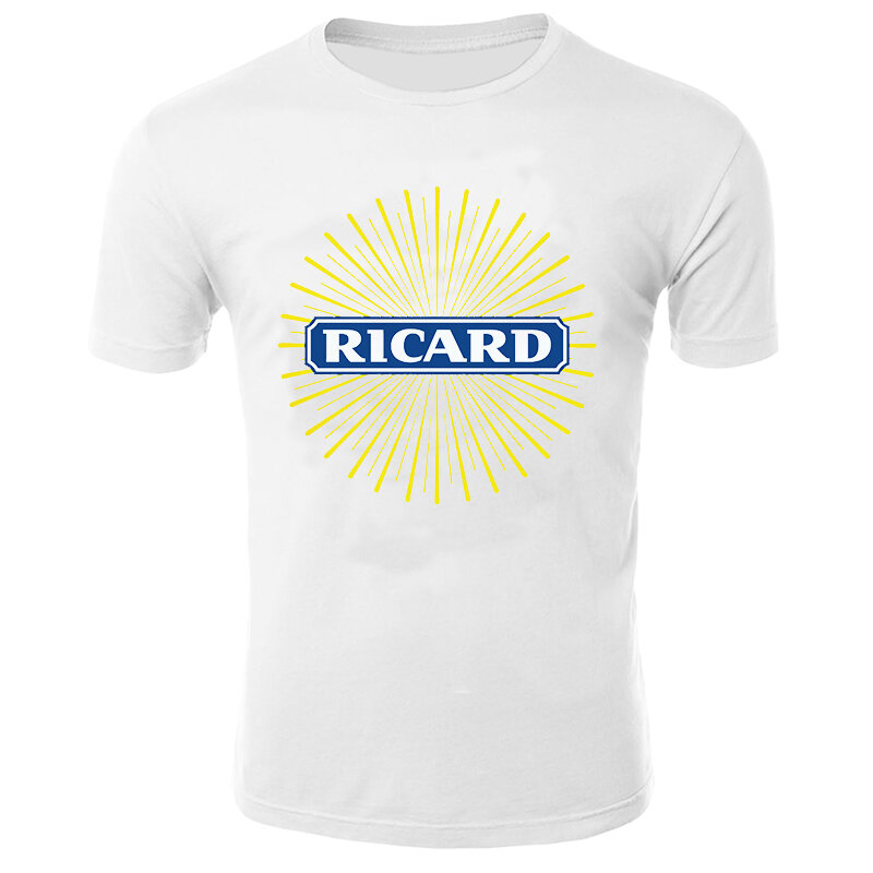 Ricard – T-shirt à manches courtes pour homme, haut avec dessin animé, surdimensionné, Funko Pop