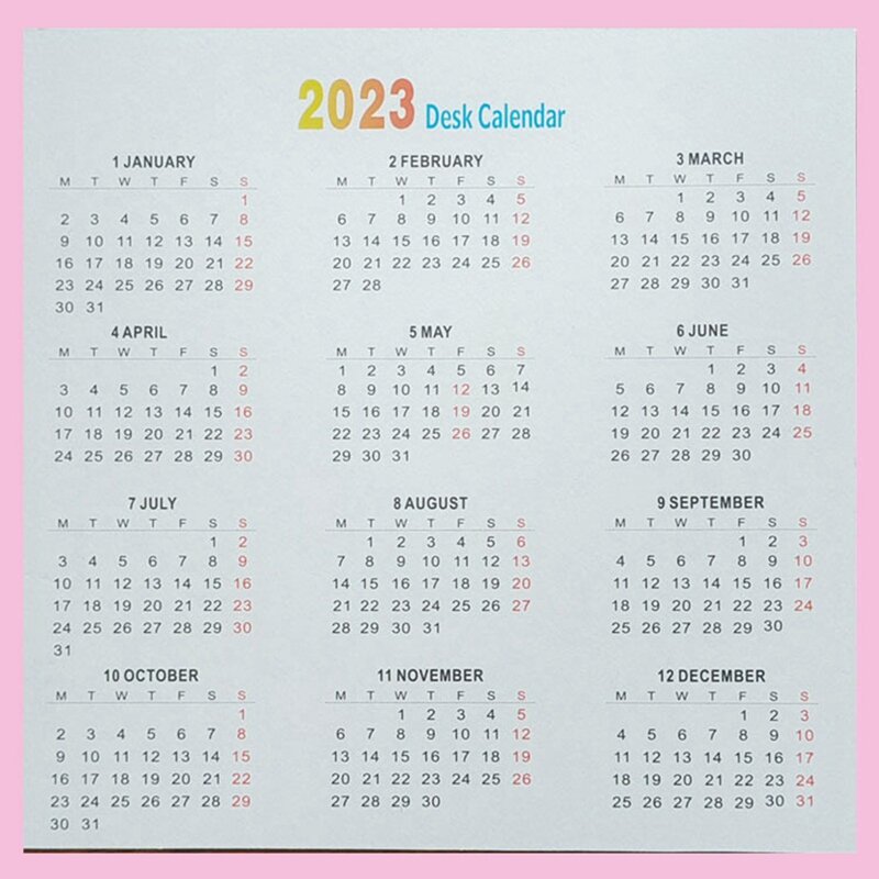 Kalender Meja Kecil 2022-Kalender Meja Bulanan Cantik Termasuk Stiker untuk Kalender 2022