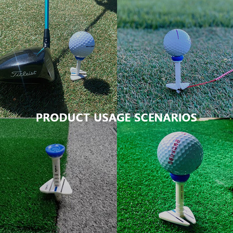 4 Buah Paku Payung Golf Tempat Bola Golf Latihan Golf Kaus Golf Luar Ruangan Mini Alat Bantu Latihan Golf Aksesori Bola Kancing Perlengkapan Golf