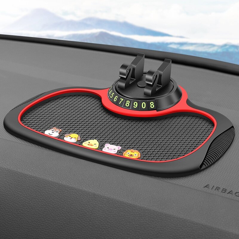 Universal Auto Dashboard Klebrig Anti-Slip PVC Lagerung Matte Silikon Non-Slip Pad Auto Handy GPS Stand mit Telefon Schlüssel Halter