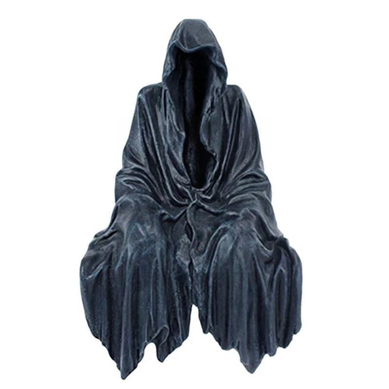 2021 nowy Reaping Solace Creeper Reaper siedzi czarny statua żywica pulpit Dropshipping rzeźba Ornament Gothic V9U7