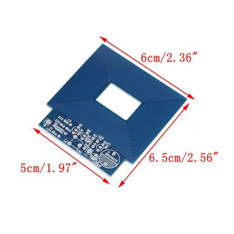 Detektor logam pemindai belum dirakit Kit DC 3 V-5 V set modul papan Sensor logam elektronik DIY Kit PCB papan kapasitor bel