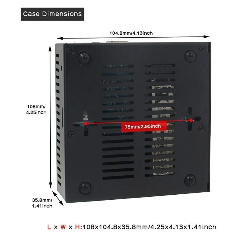 Carcasa metálica H4GA N506 para caja de refrigeración Orange Pi 5/5B, 5 uds., disipadores térmicos y ventilador