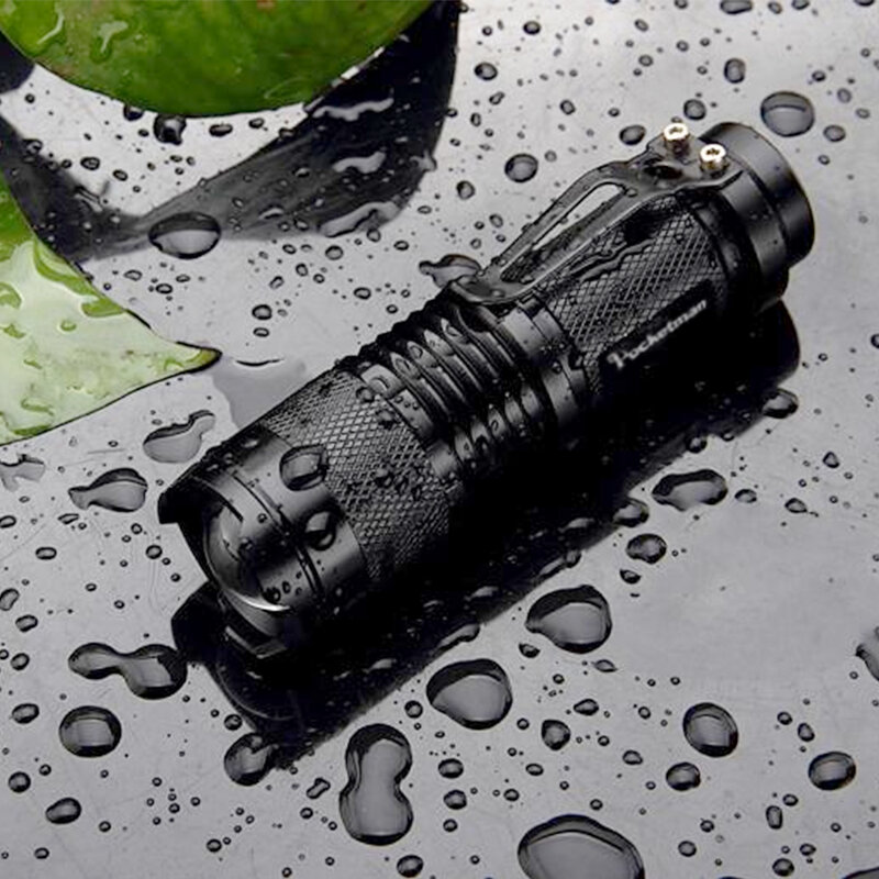 Super Bright Portable Mini Q5 LED Flashlight Tactical Lamp LED Torch Fishing Adjustable Focus Zoomable Camping Outdoor Lantern