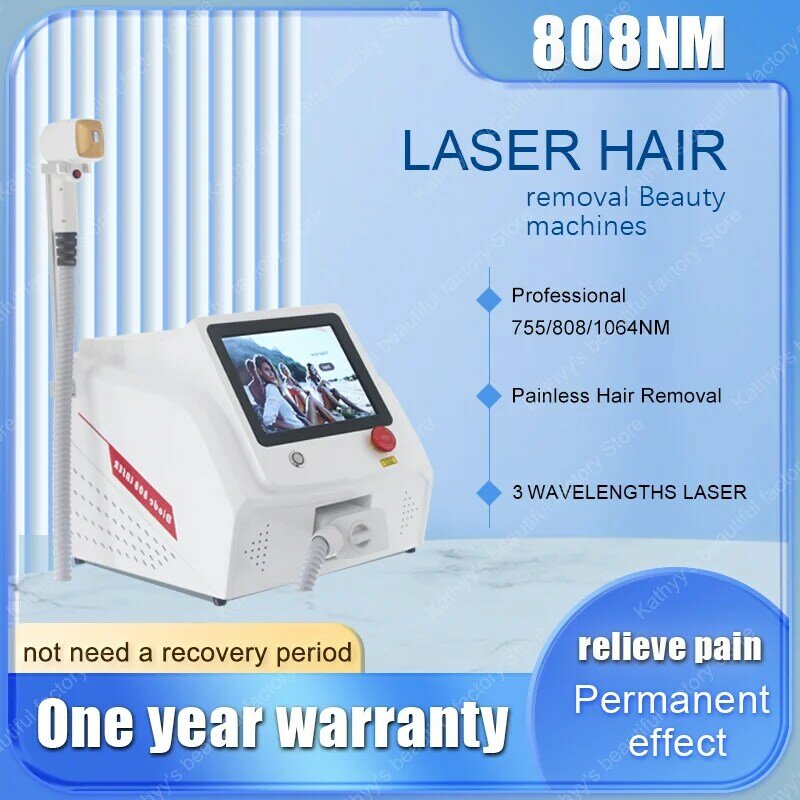 2023 2000W Ice Platinum Diode Laser Epilator 755 808 1064 Facial Painless Hair Removal Machine 3 Waves Factory Price