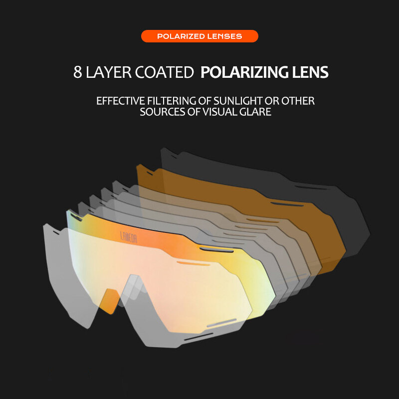 LAMEDA-gafas polarizadas para hombre y mujer, lentes profesionales que cambian de color, a prueba de viento, para bicicleta de montaña o de carretera