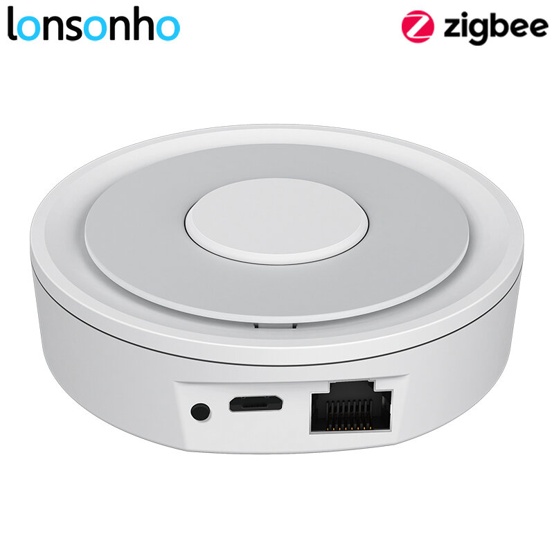 Lonsonho-centro de Control inteligente Zigbee para el hogar, Hub con cable, Control remoto Tuya Smartlife