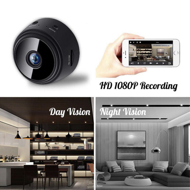 A9 Kamera HD Mini WiFi Pemantauan Nirkabel Perlindungan Keamanan 2022 Baru Monitor Jarak Jauh Camcorder Video Pengawasan Rumah Pintar
