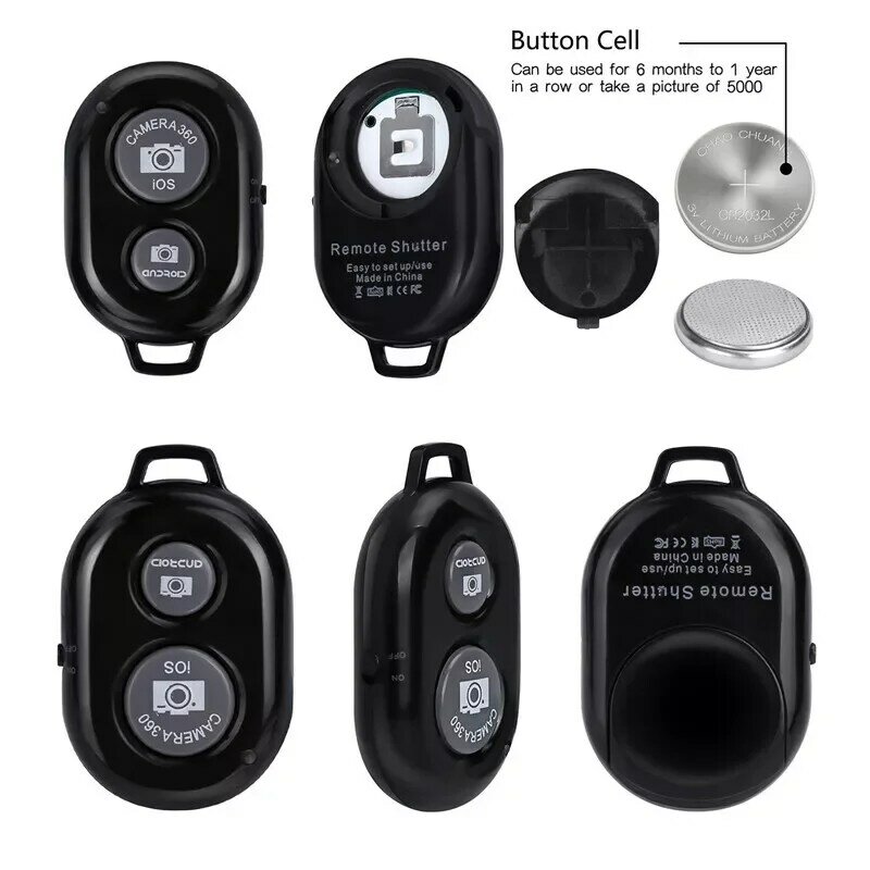 Botão de liberação do obturador para selfie acessório câmera controlador adaptador de controle foto botão remoto bluetooth para selfie