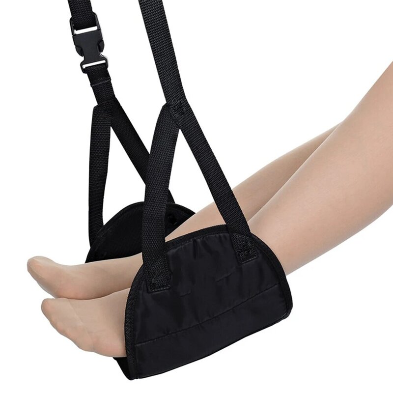 Office Adjustable Pain Relief Footrest Portable Foam Airplane Folding Travel Carry-on Pillows Flight Leg Hammock