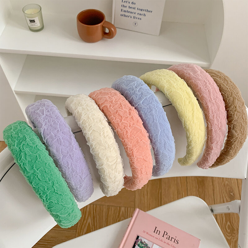 Diademas de esponja suave para mujer y niña, accesorios para el cabello, accesorios para el cabello