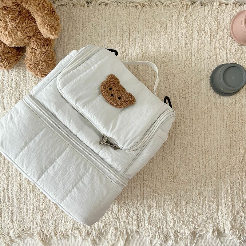 Moda mummia maternità borsa per pannolini cura del bambino borsa di grande capacità mamma bambino zaino multifunzione per isolamento del latte da viaggio all'aperto