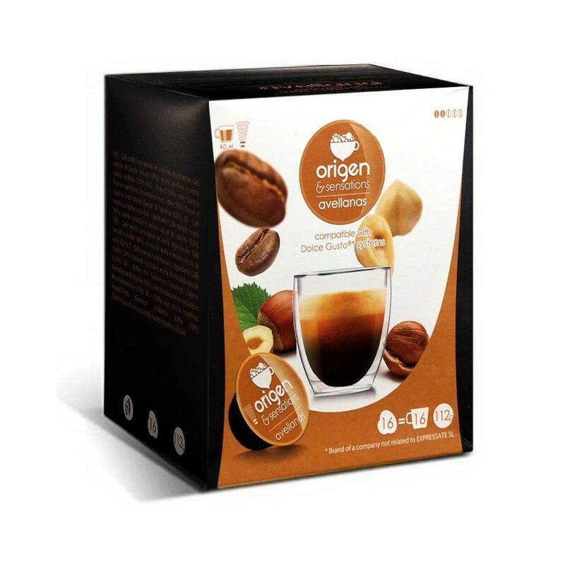แหล่งกำเนิดสินค้า & Sensation Espresso Hazel แหล่งกำเนิดสินค้า & Sensation, 16ใช้งานร่วมกับแคปซูล Dolce Gusto®E1604