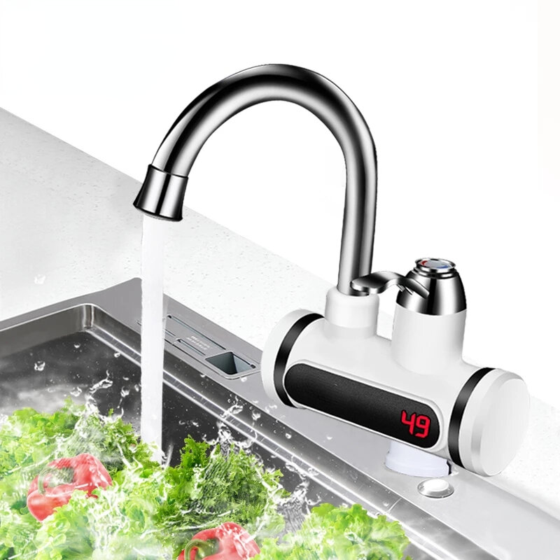 Wasser Heizung Temperatur Display Instant Heißer Wasser heizungen Küche Tankless wasser heizung