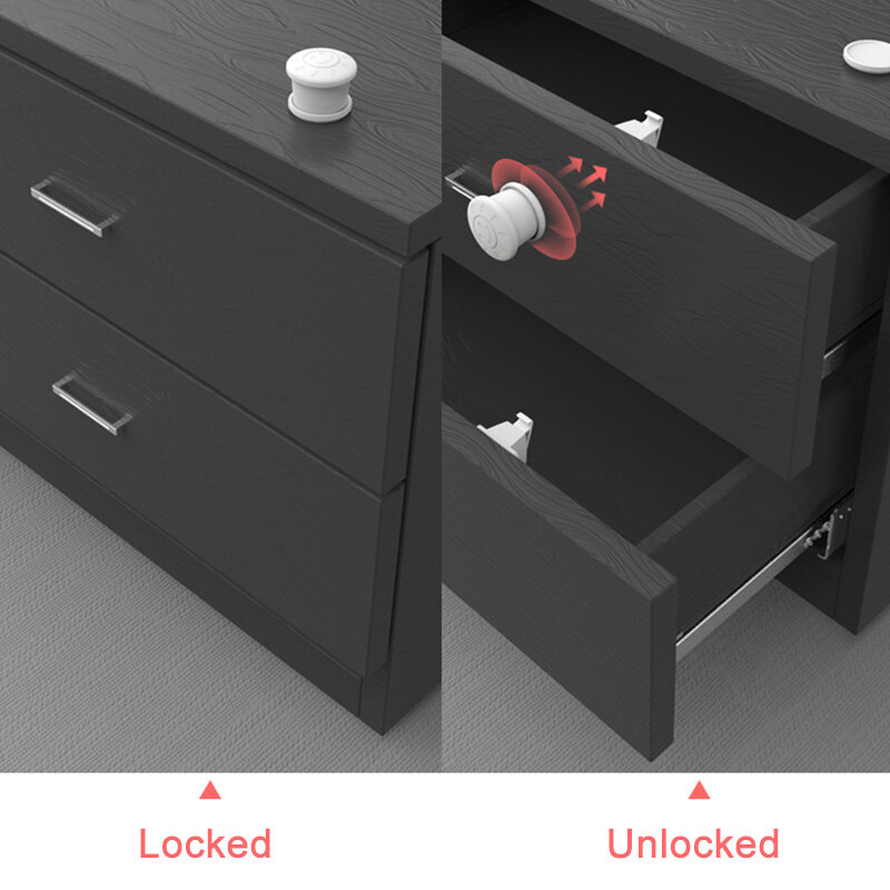 Magnetic Child Lock Children Protection Baby Safety Lock Drawer Latch Cabinet Door Lock Children Security Locks Separately Sell