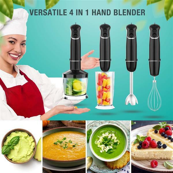 Yonntech smart Electric 4-in-1 Hand Immersion Blender with 12-Speed Stick