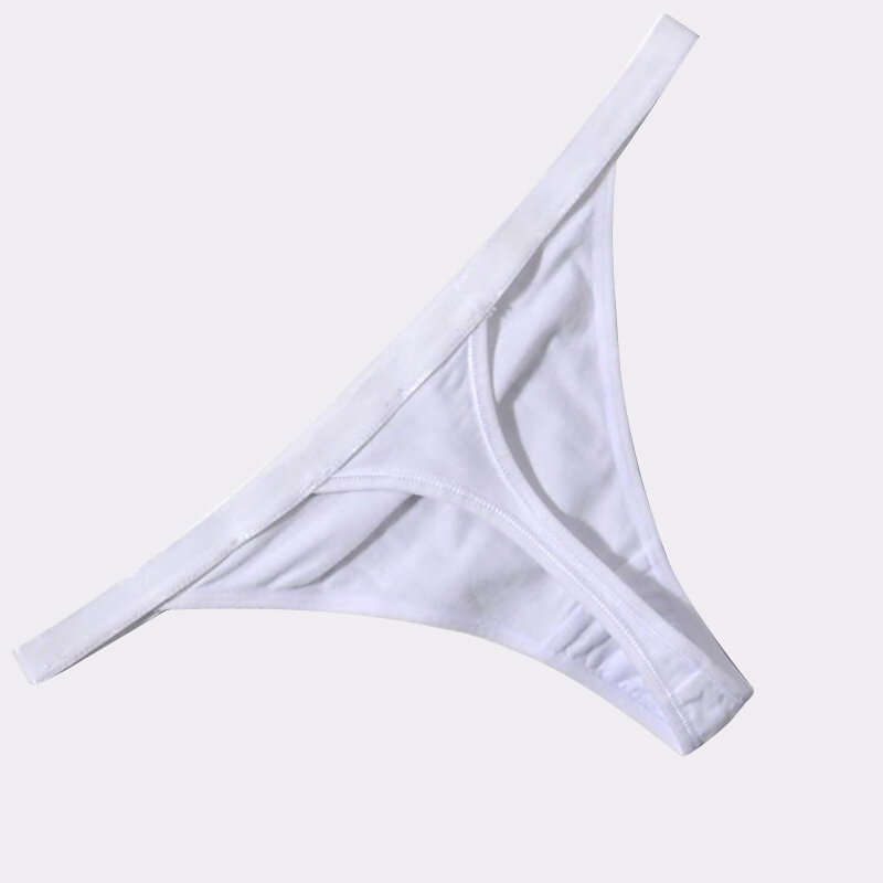 Tangas sexy algodão fio-dental para mulheres, cintura baixa, sem costura, cuecas femininas, roupas íntimas confortáveis para senhoras, lingerie, 4 pcs