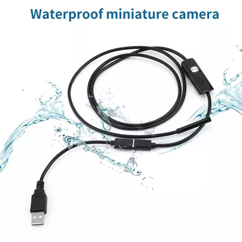1/1.5/2/3.5/5M 5,5mm Endoskop Kamera 720P Weichen Kabel Wasserdicht 6 LED Mini USB Endoskop Inspektion Kamera für Android PC