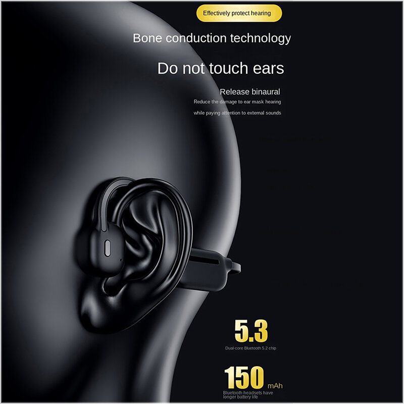 Беспроводные Bluetooth-наушники с микрофоном, 2023 IPX8
