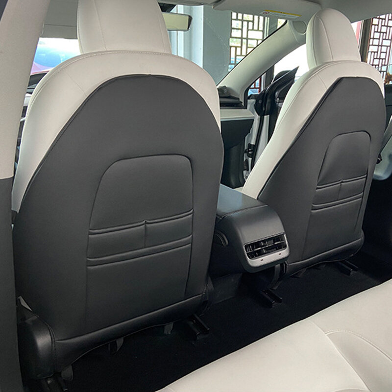 Alfombrilla antipatadas para asiento de Tesla modelo 3, Protector para asiento trasero, accesorios interiores para niños, antisuciedad