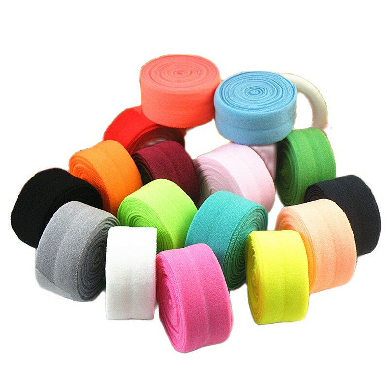 Cinta elástica de goma para costura, accesorios para manualidades, color, LU15, 1M / 20mm