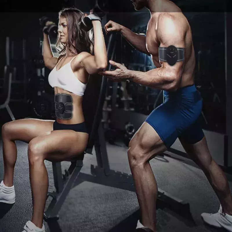 Ems estimulador muscular sem fio unisex músculo abdominal trainer corpo fitness hip trainer moldar remendo sliming trainer massageador