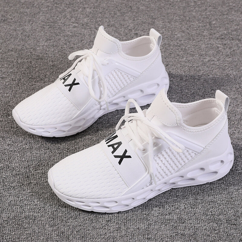 Men's Running Shoes Knit Casual Comfortable Breathable Jogging Walking Light Sport Trainers Mens Sneakers Large Size 48