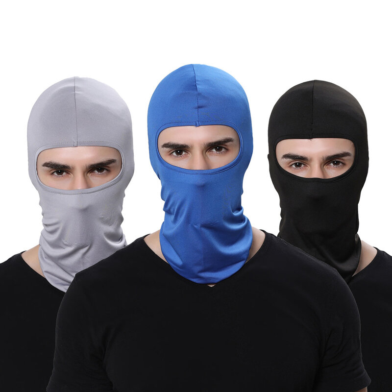 1pc Breathable Sun Ultra UV Protection Balaclava Full Cover Face Mask Motorcycle  Cycling Hat Balaclava Quick Dry Ski Mask
