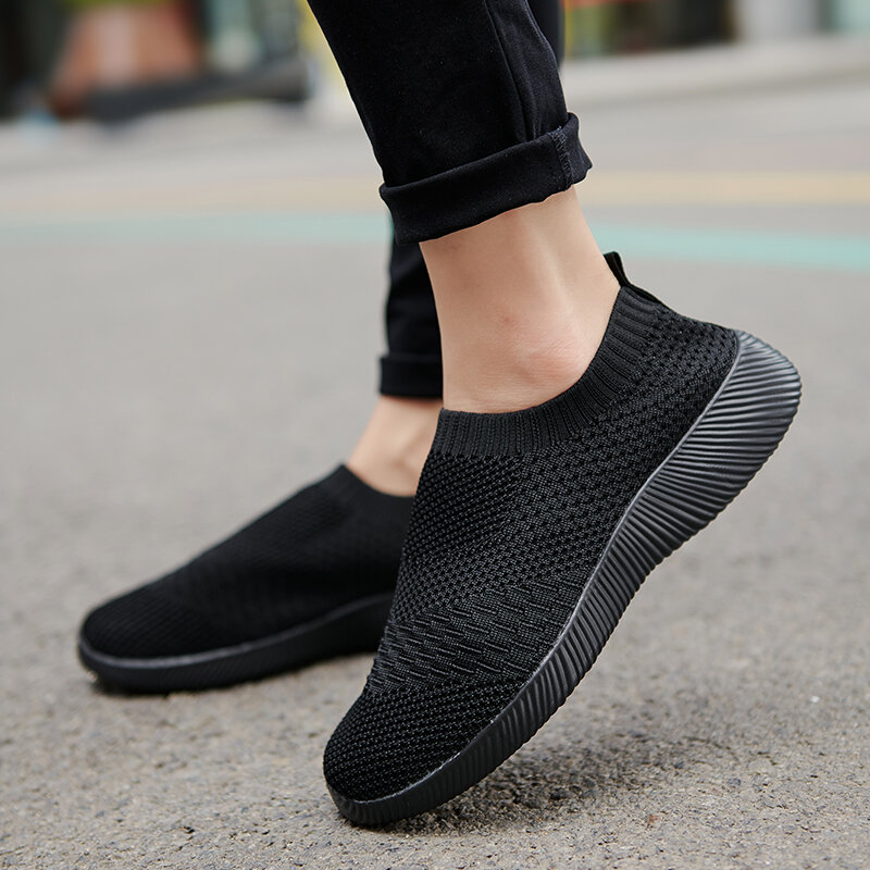 Valstone Trend Comfort Women Flats Shoes Slip-on Mesh Breathable Casual Footwear Comfort Walking Zapatillas Mujer 2022 Hot Sale