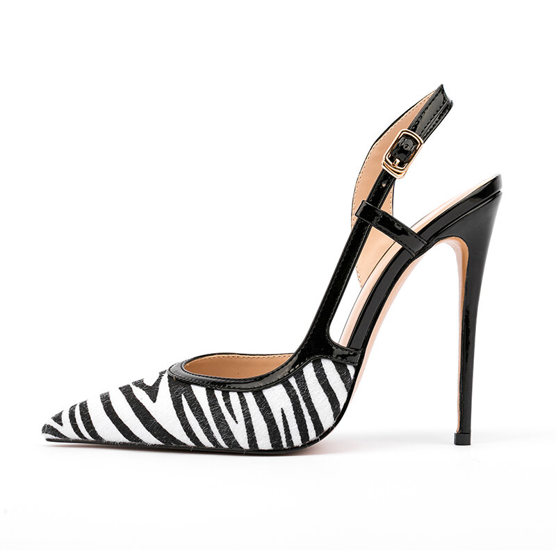 FANSAIDI-zapatos de verano de PVC para mujer, sandalias elegantes y sexys con tacón de aguja, puntiagudas, sin cordones, 45 46 47