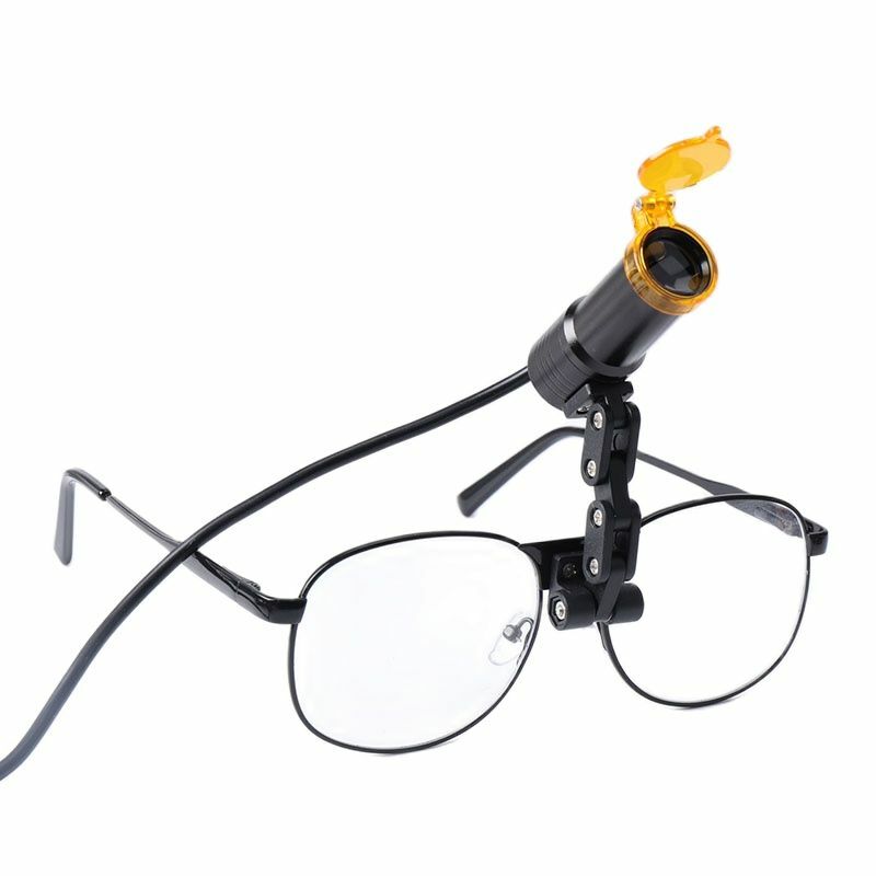 Accessori per fari dentali luce chirurgica 5W con filtro occhiali di sicurezza chirurgia del vetro binoculare strumenti per dentisti con luce a Led orale