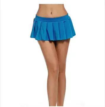 Minifaldas plisadas de cintura alta para mujer, faldas cortas plisadas de Color liso, de talla grande