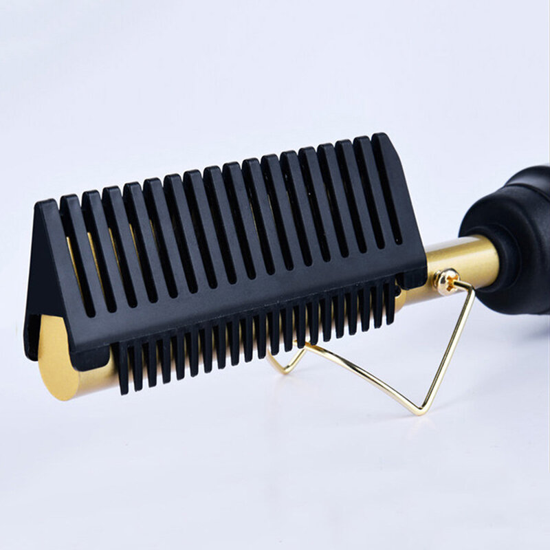 2 In 1 Stijltang Curler Nat Droog Elektrische Hot Verwarming Kam Haar Glad Stijltang Styling Tool