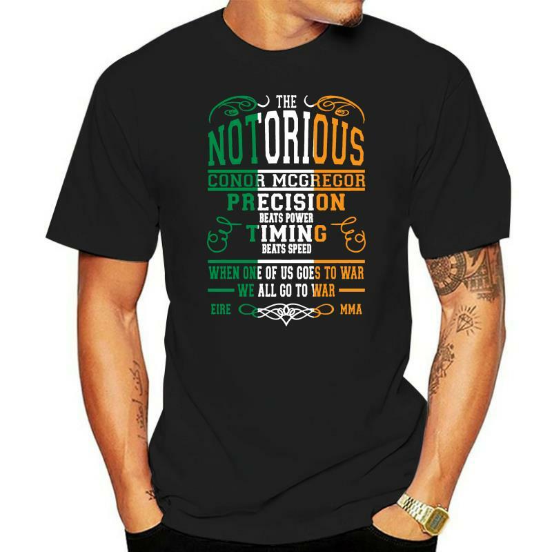 Camiseta Notorious Conor Mcgregor para hombre, camisa de manga corta a la moda, personalizada, 3XL, grupo de bandera irlandés